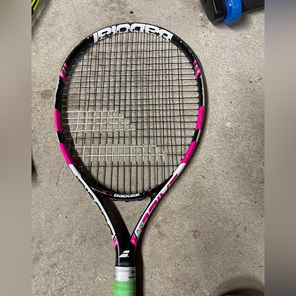 Babolat Tennis Racket with Pink and Black Design